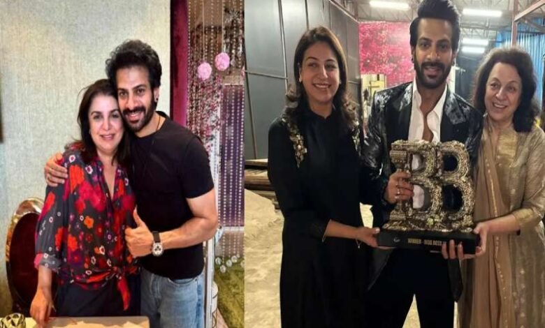 Farah Khan had dinner with Bigg Boss 18 winner Karan Veer Mehra clicked pictures