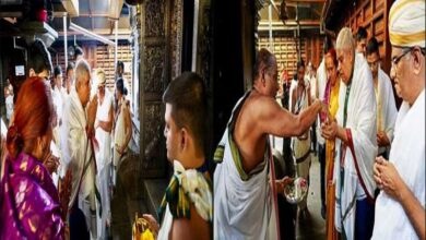 Jagdeep Dhankhar inaugurates new queue system at Sri Manjunatha Temple 3