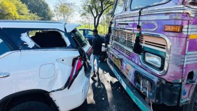 Jitu Patwari narrowly escaped a road accident