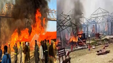 Maha Kumbh Fire broke out in Sector 22 Chhatnag of Maha Kumbh 2