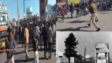 Pithampur violence over union carbide burning garbage