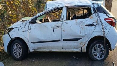 Sehore High speed car lost control and overturned two dead others injured