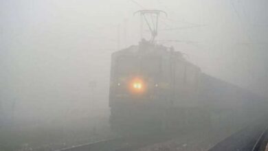 Trains are getting late due to fog